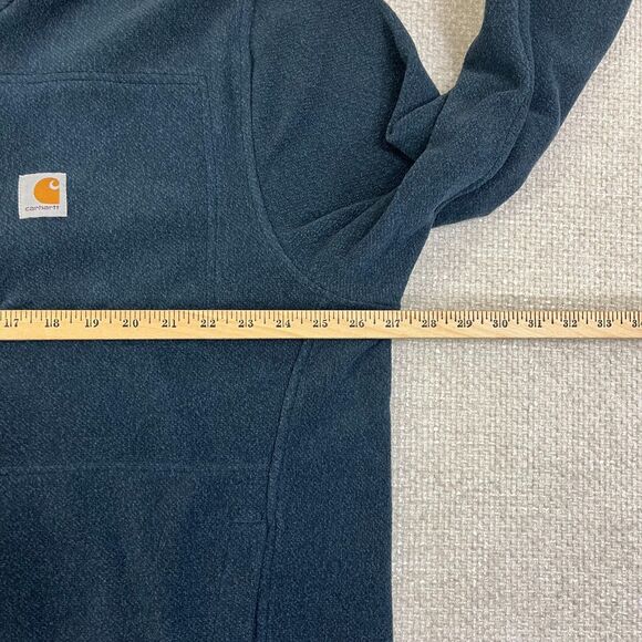 Carhartt Dalton Fleece Jacket 1/2 Zip Men's XL Pull Over Blue Pockets Outdoor - Picture 7 of 8